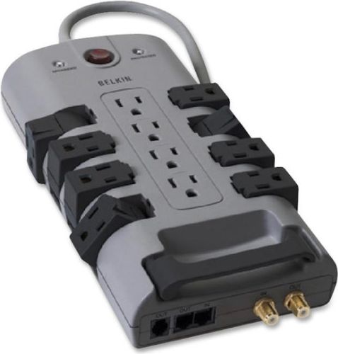 Belkin 12 Outlet Home/Office Surge Protector 4320J 8FT - ONLINE ONLY