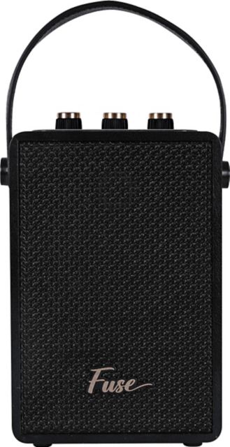 Fuse Audio ANDLE Portable Bluetooth Speaker with Handle Strap 4x4.5x6.5in, Black