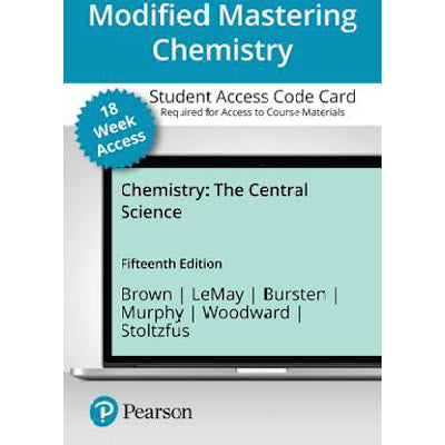 Modified Mastering Chemistry with Pearson eText -- Access Card -- for Chemistry: The Central Science -- 18 weeks